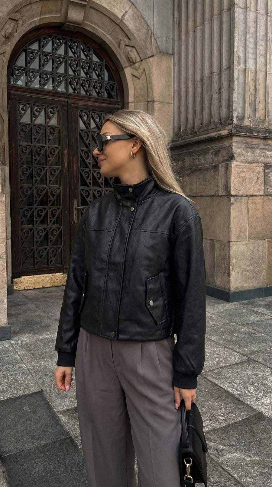 Chaqueta Ecocuero Anuri Negra