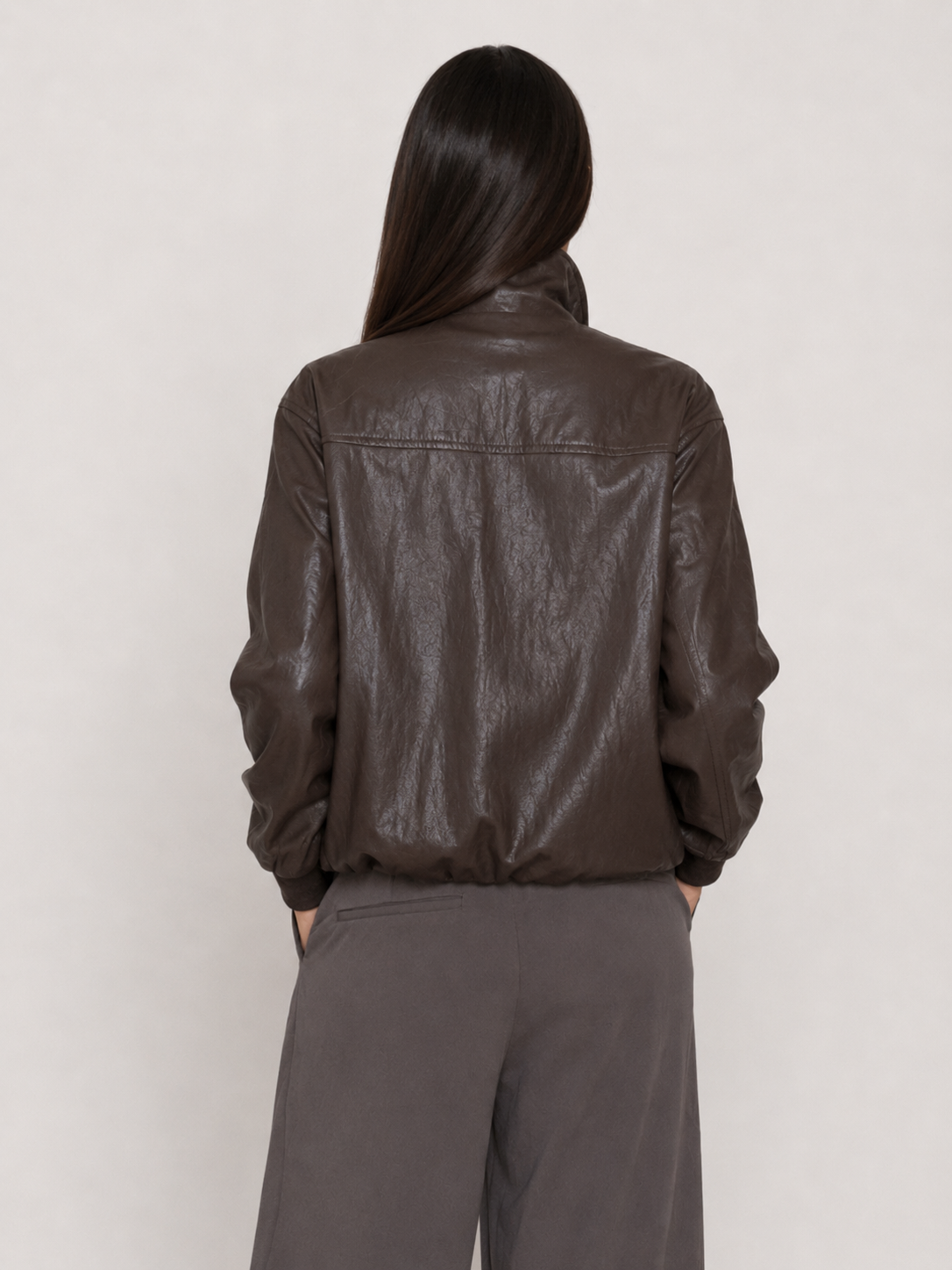 Chaqueta Ecocuero Anuri Chocolate