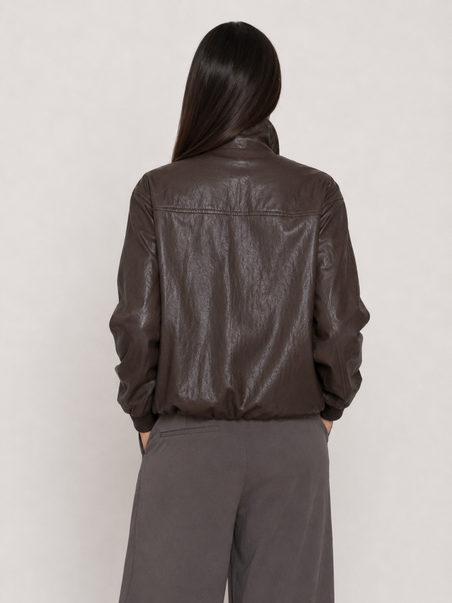 Chaqueta Ecocuero Anuri Chocolate