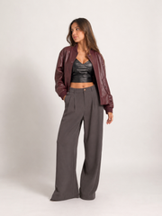 Chaqueta Ecocuero Anuri Burdeo