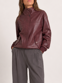 Chaqueta Ecocuero Anuri Burdeo
