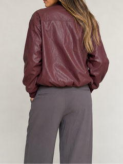 Chaqueta Ecocuero Anuri Burdeo