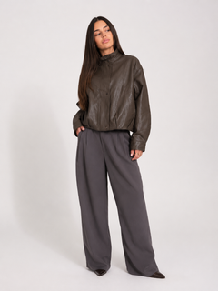 Chaqueta ecocuero Khemet Taupe