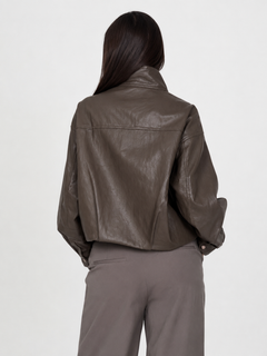 Chaqueta ecocuero Khemet Taupe