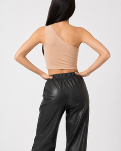 Pantalón Amaris Ecocuero Negro