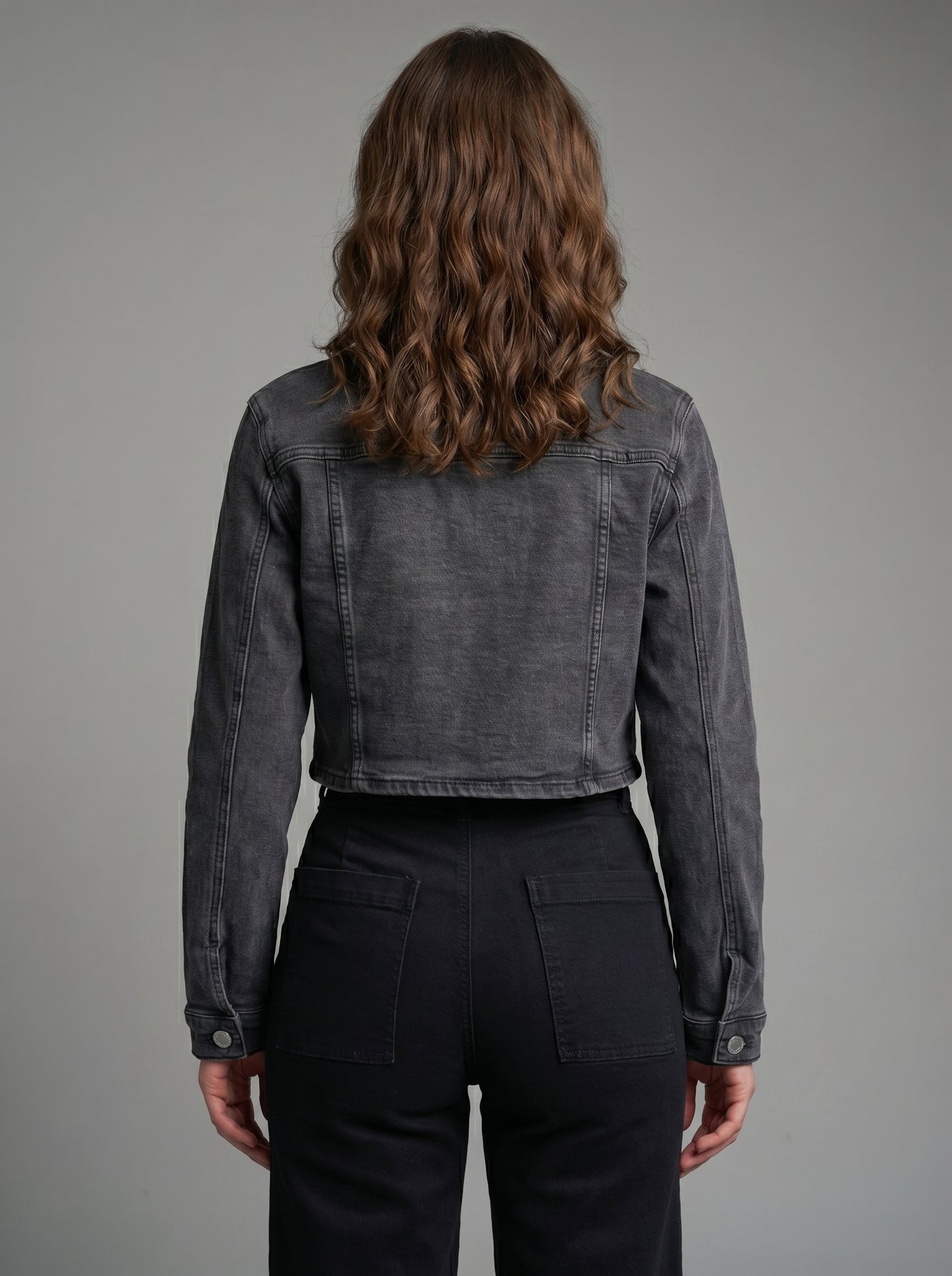 Chaqueta mezclilla Amun gris