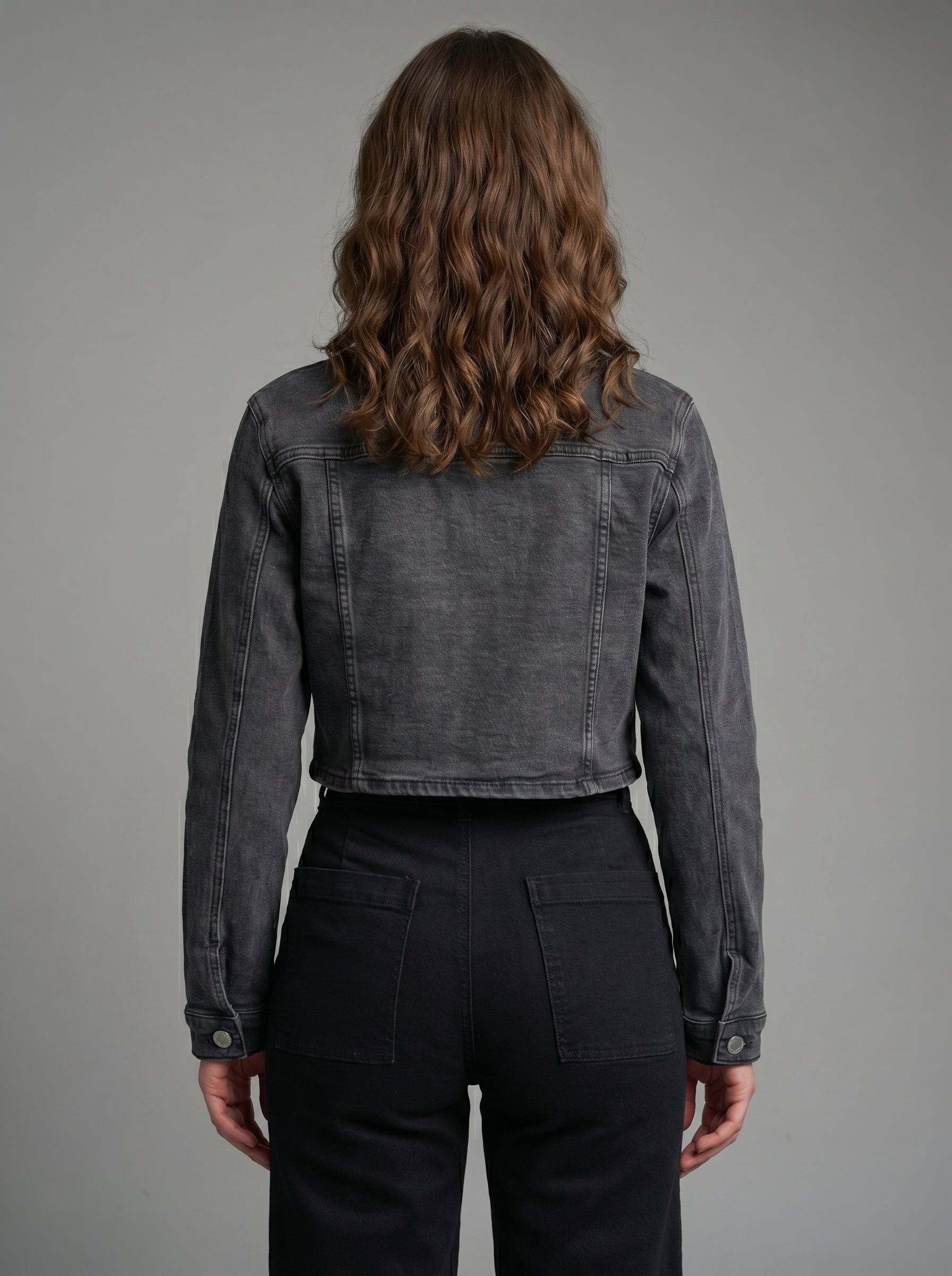 Chaqueta mezclilla Amun gris