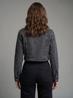 Chaqueta mezclilla Amun gris